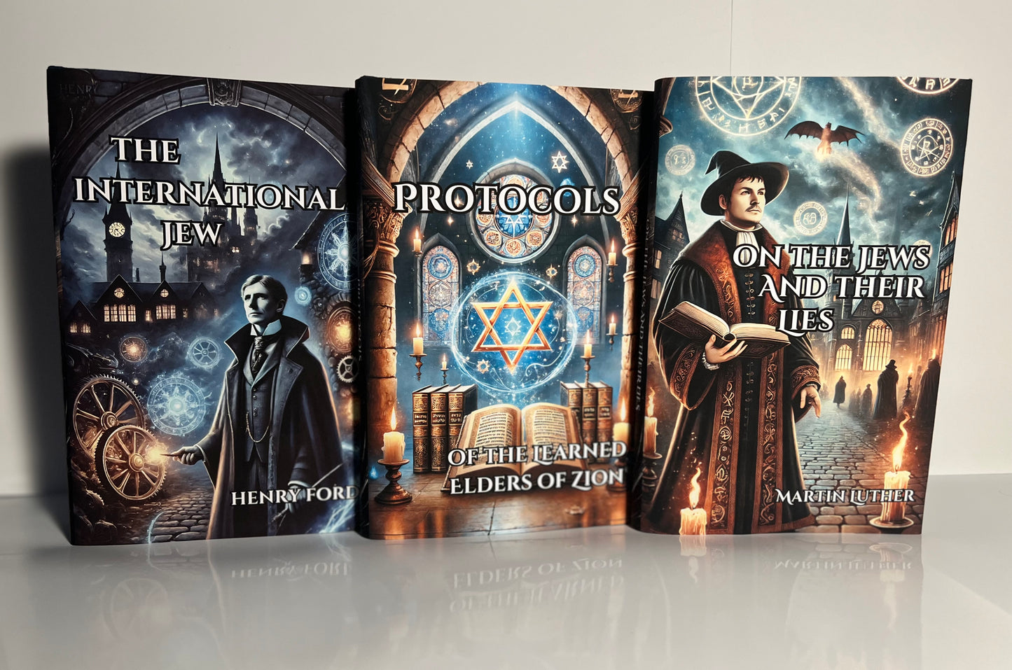 The International Jew, The Protocols of Zion & On the Jews and Their Lies (Hardcover) (3-Pack Bundle)